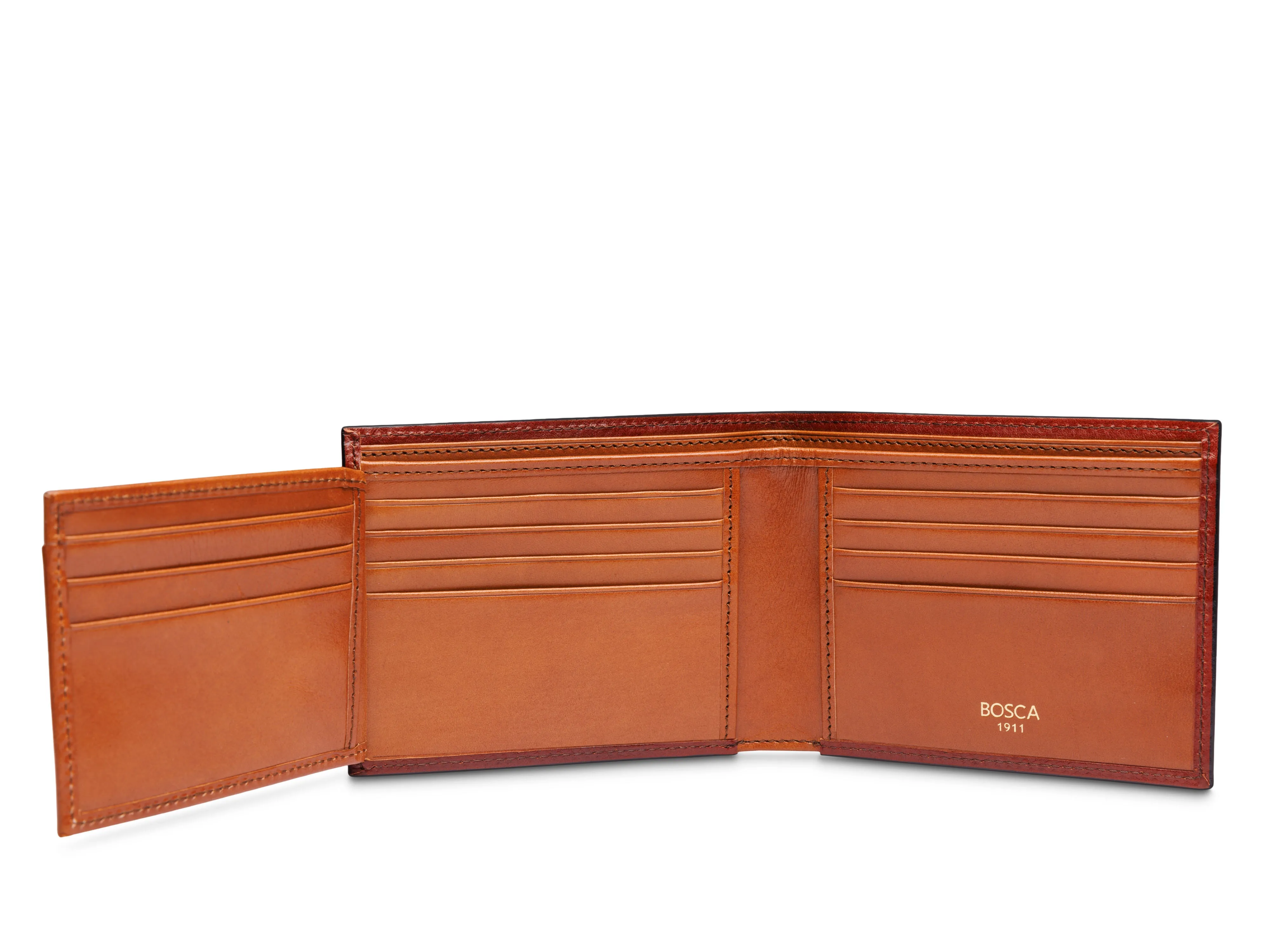 Contrast Old Leather Bifold w/ ID Flap sold by Bosca product image thumbnail 4