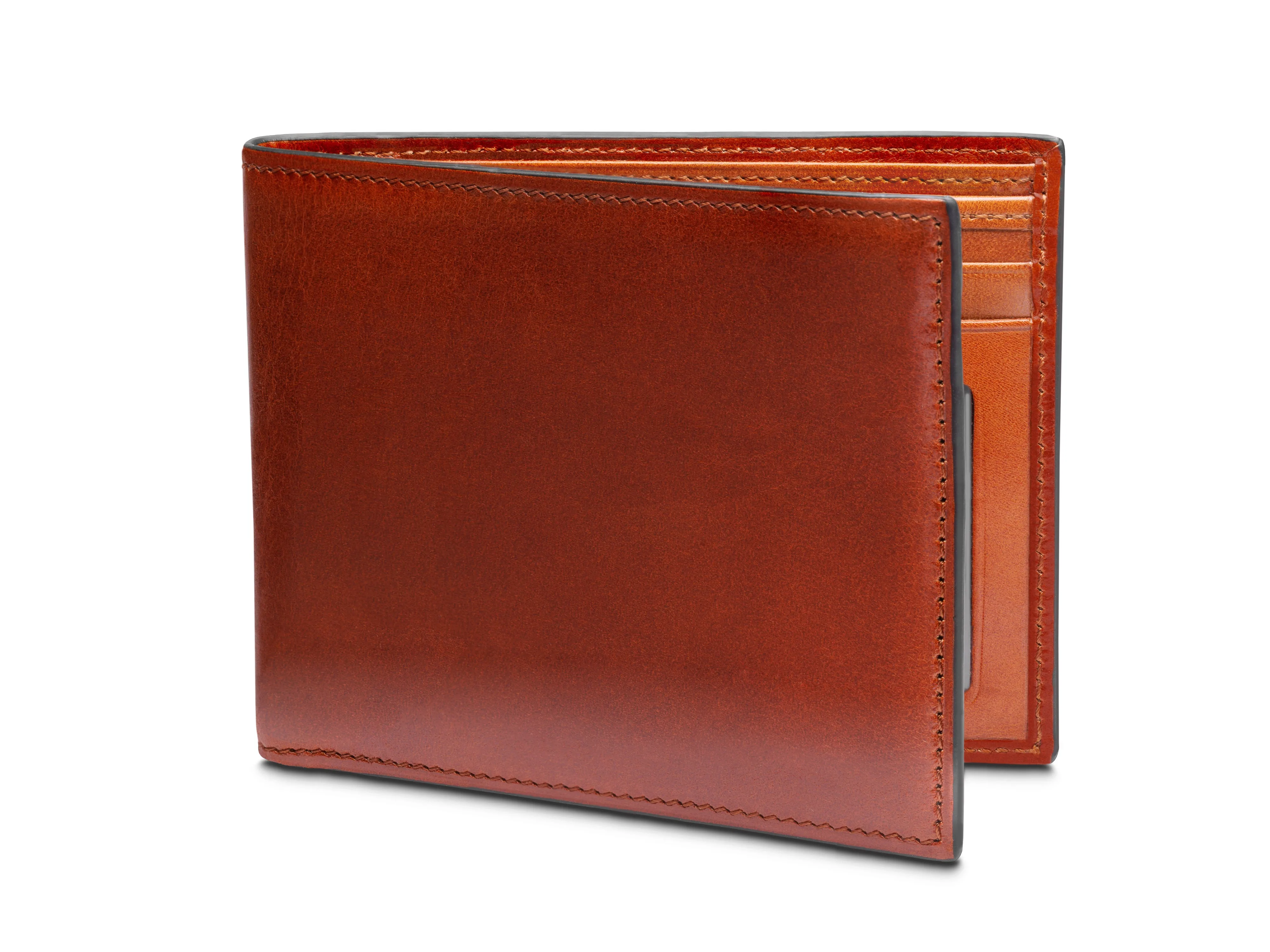 Contrast Old Leather Executive I.D. Wallet sold by Bosca