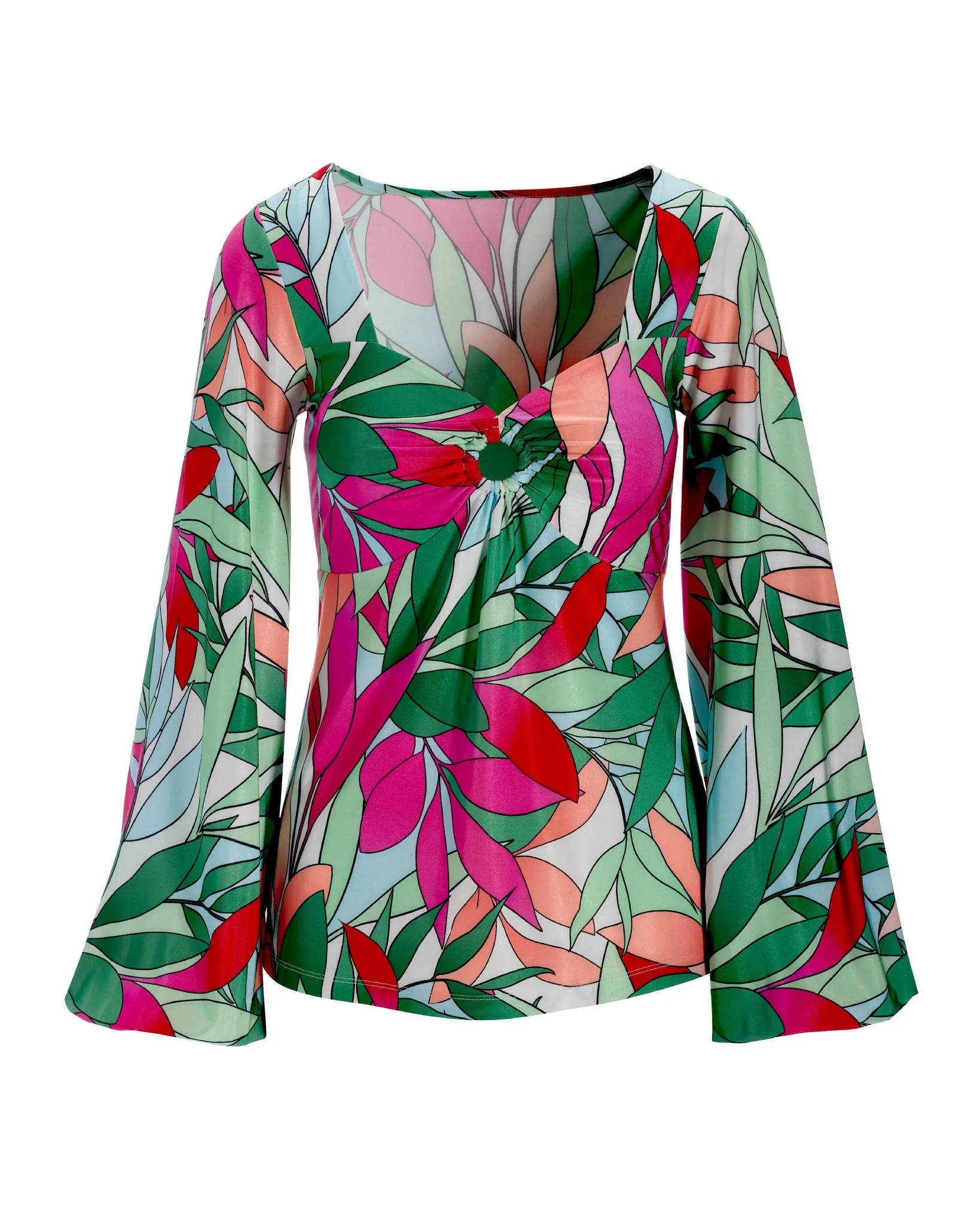 Palma Rainforest Sweetheart Ring Knit Top Multi sold by Boston Proper product image thumbnail 2