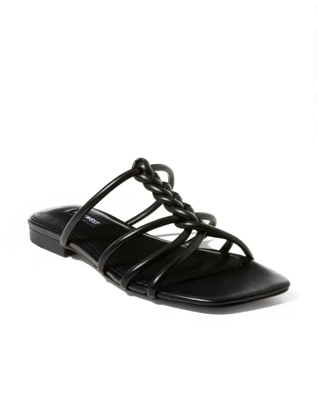 Braided Strappy Sandal Black sold by Boston Proper