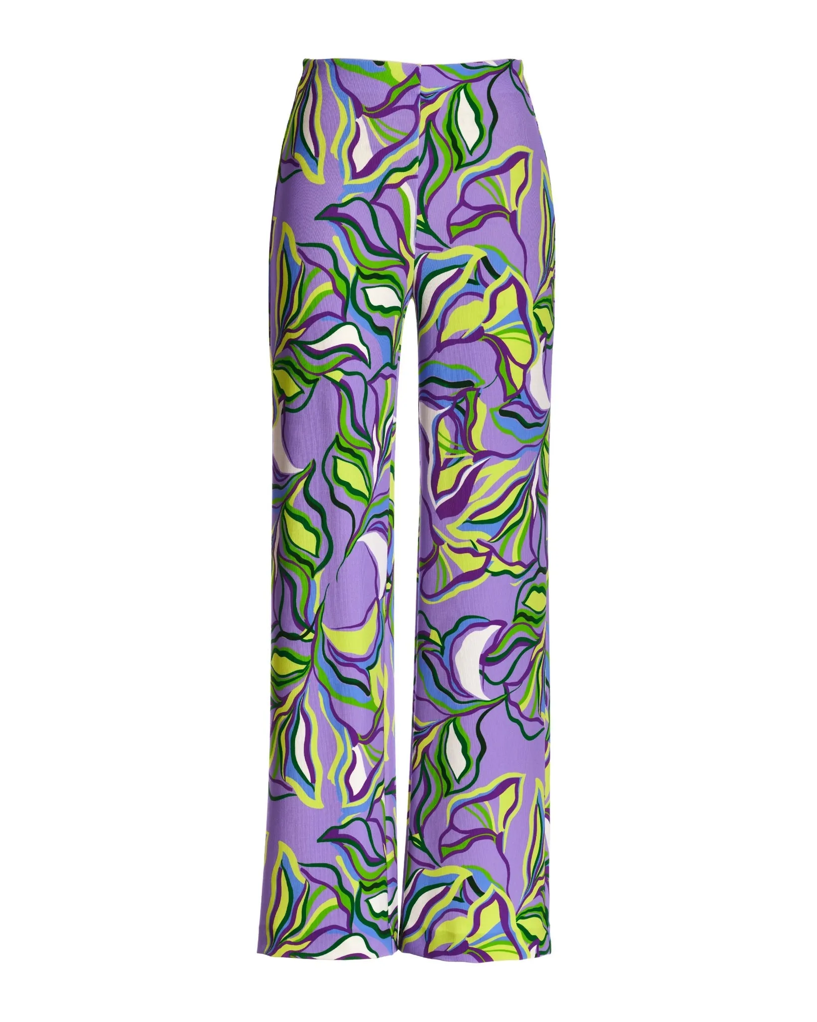 Beyond Travel Abstract Fleurs Print Palazzo Pant Purple sold by Boston Proper product image thumbnail 2