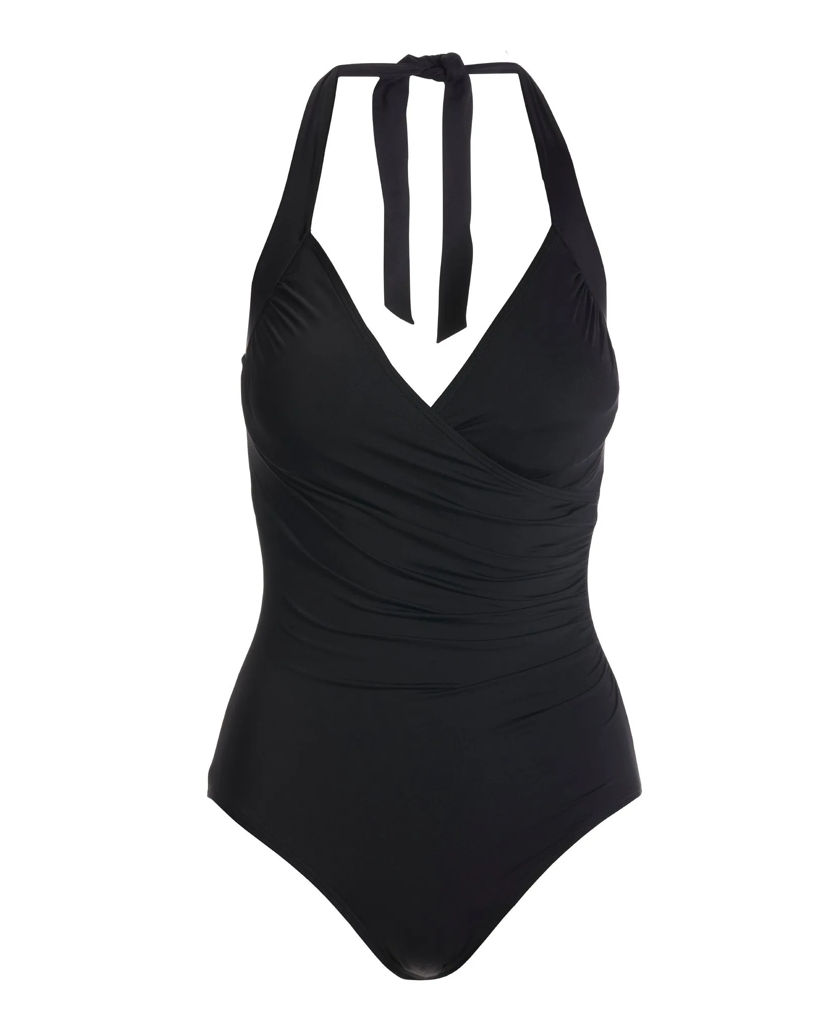 Swim Sense Surplice One Piece Proper Black sold by Boston Proper product image thumbnail 2