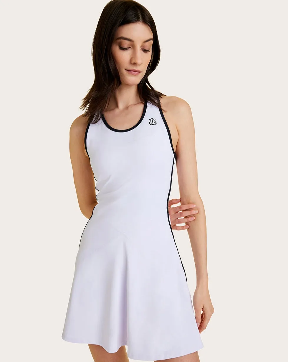 Framed Serena Dress White sold by Boston Proper product image thumbnail 5