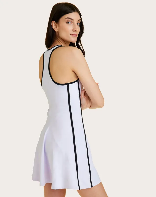 Framed Serena Dress White sold by Boston Proper