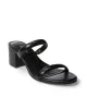 Double Band Block Heel Black sold by Boston Proper
