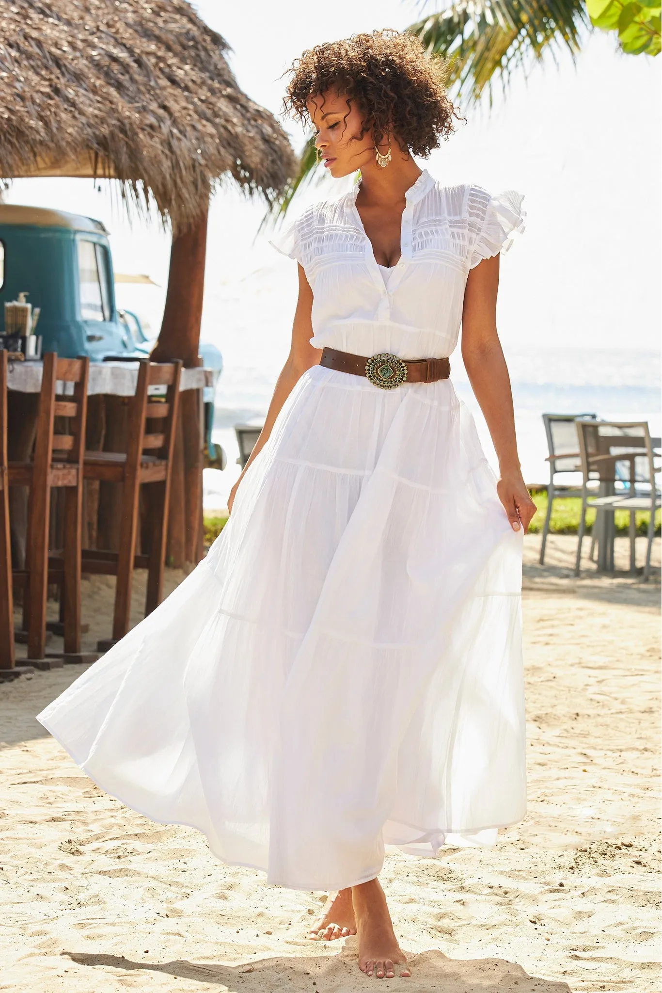 Turquoise Multi Stone Buckle Belt Turquoise Multi sold by Boston Proper product image thumbnail 2