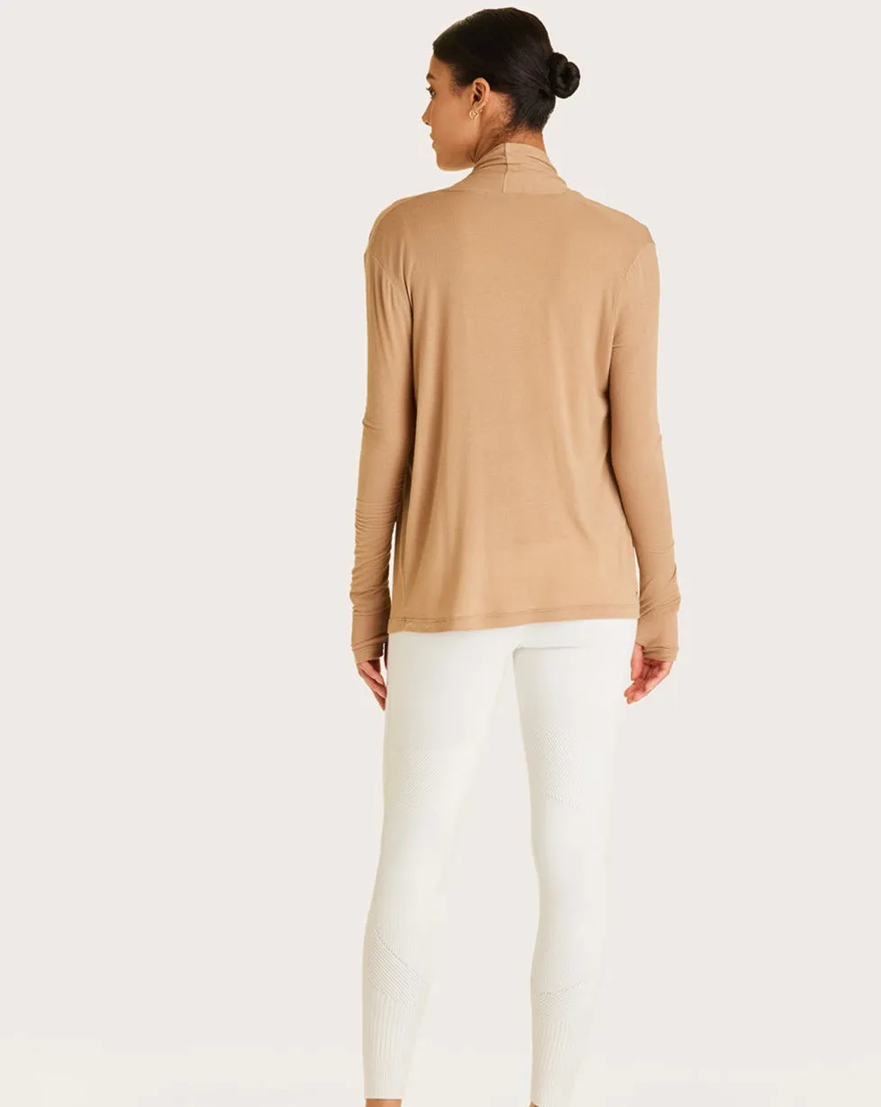 Washable Cashmere Cardigan Camel sold by Boston Proper product image thumbnail 5