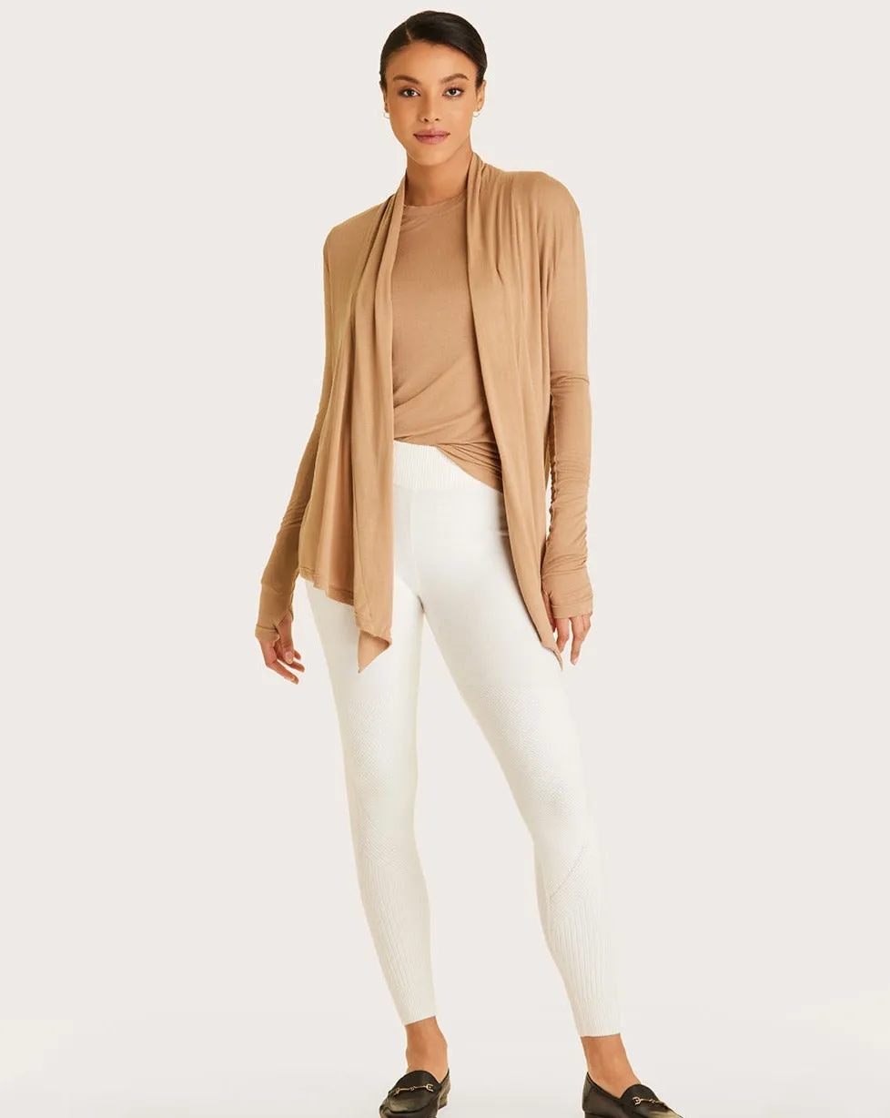 Washable Cashmere Cardigan Camel sold by Boston Proper product image thumbnail 4