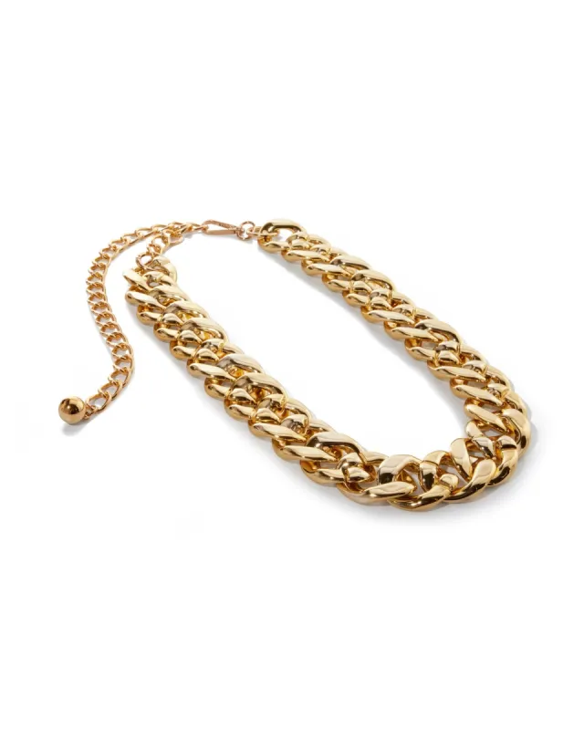 Oversized chain belt Gold sold by Boston Proper