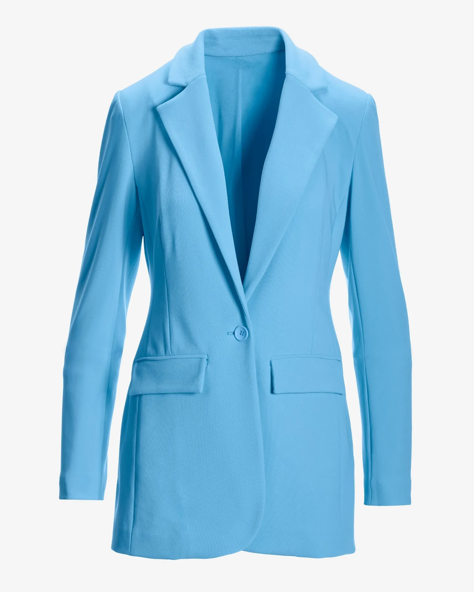 Beyond Travel Classic Boyfriend Blazer Powder Blue sold by Boston Proper product image thumbnail 2