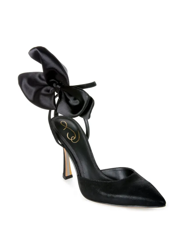 Bow Pointed Toe Heel Black sold by Boston Proper
