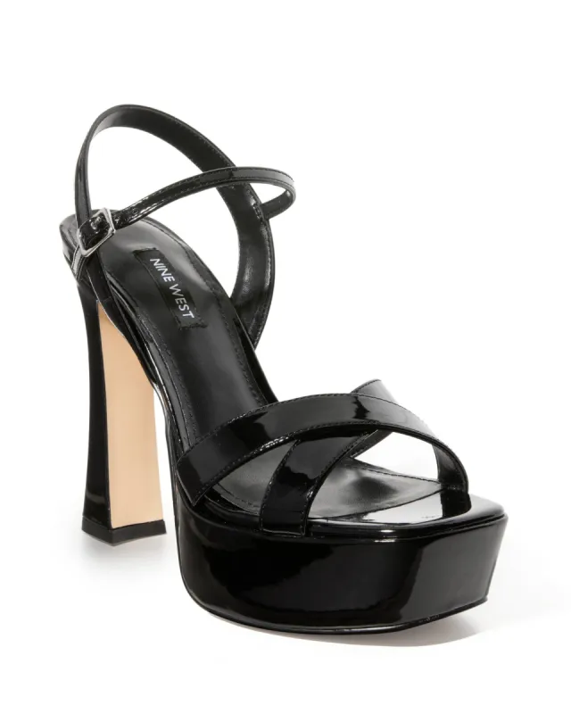 Platform Ankle Strap Heel Black sold by Boston Proper