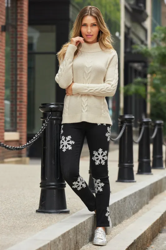 Snowflake Jean Black sold by Boston Proper