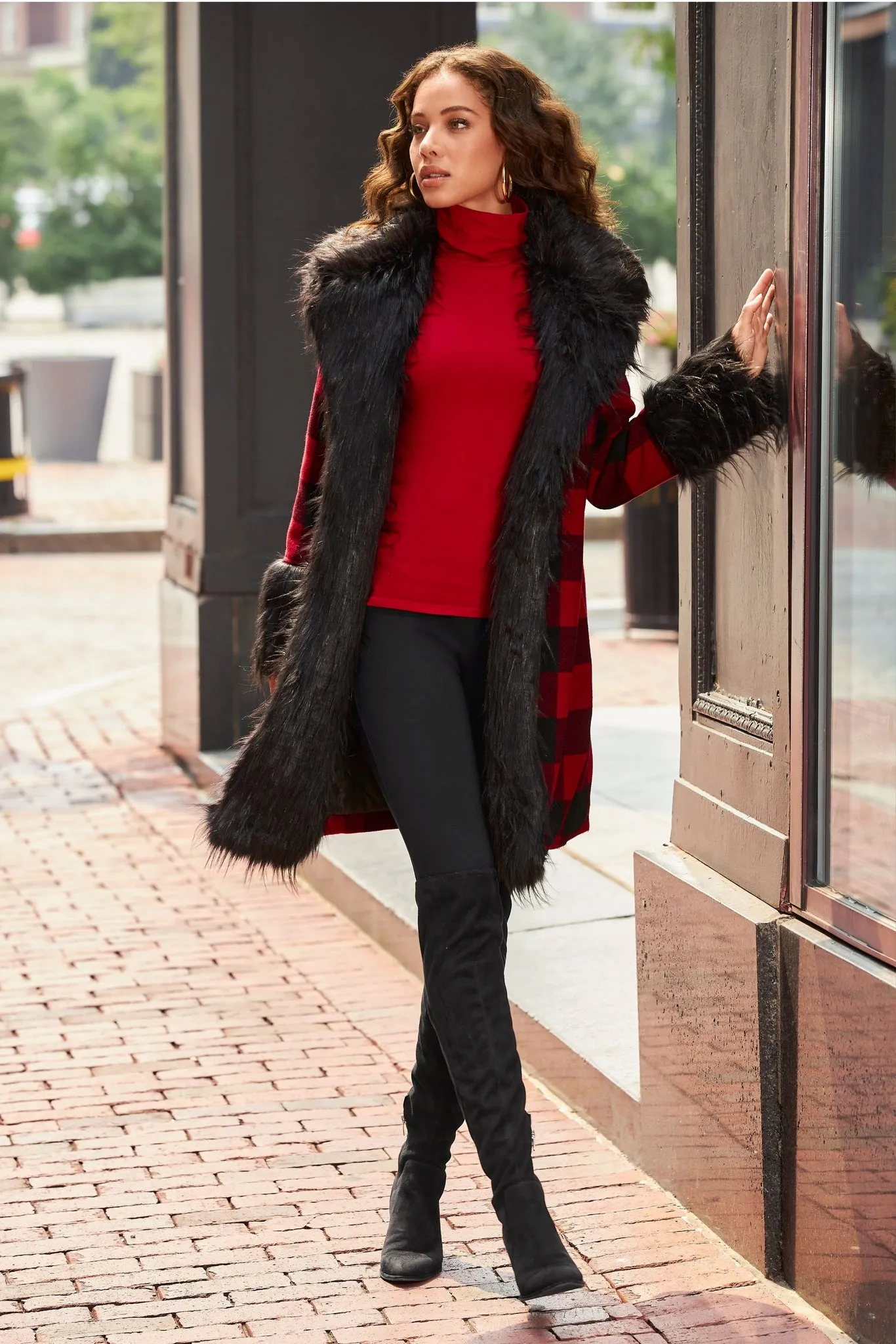 Ponte Knit Pull On Legging Black sold by Boston Proper