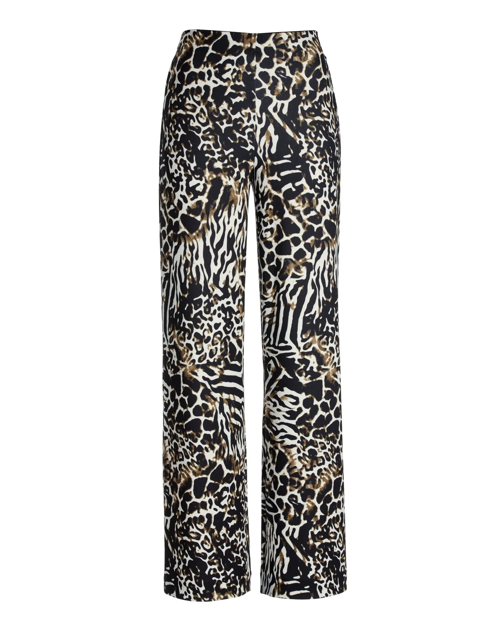 Beyond Travel Jungle Mix Print Palazzo Pant Black Multi sold by Boston Proper product image thumbnail 2