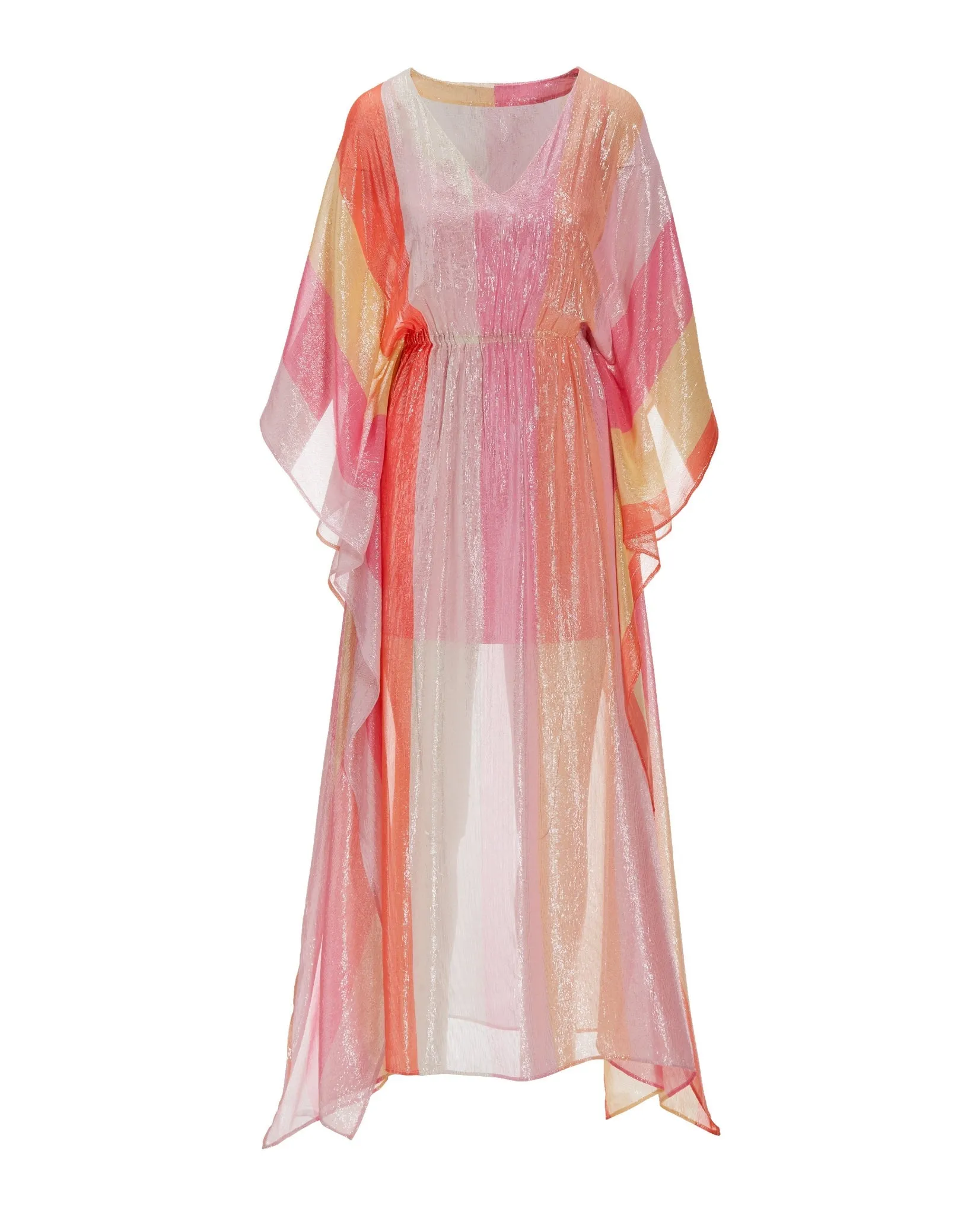 Shimmer Stripe Caftan Dress Multi sold by Boston Proper product image thumbnail 2