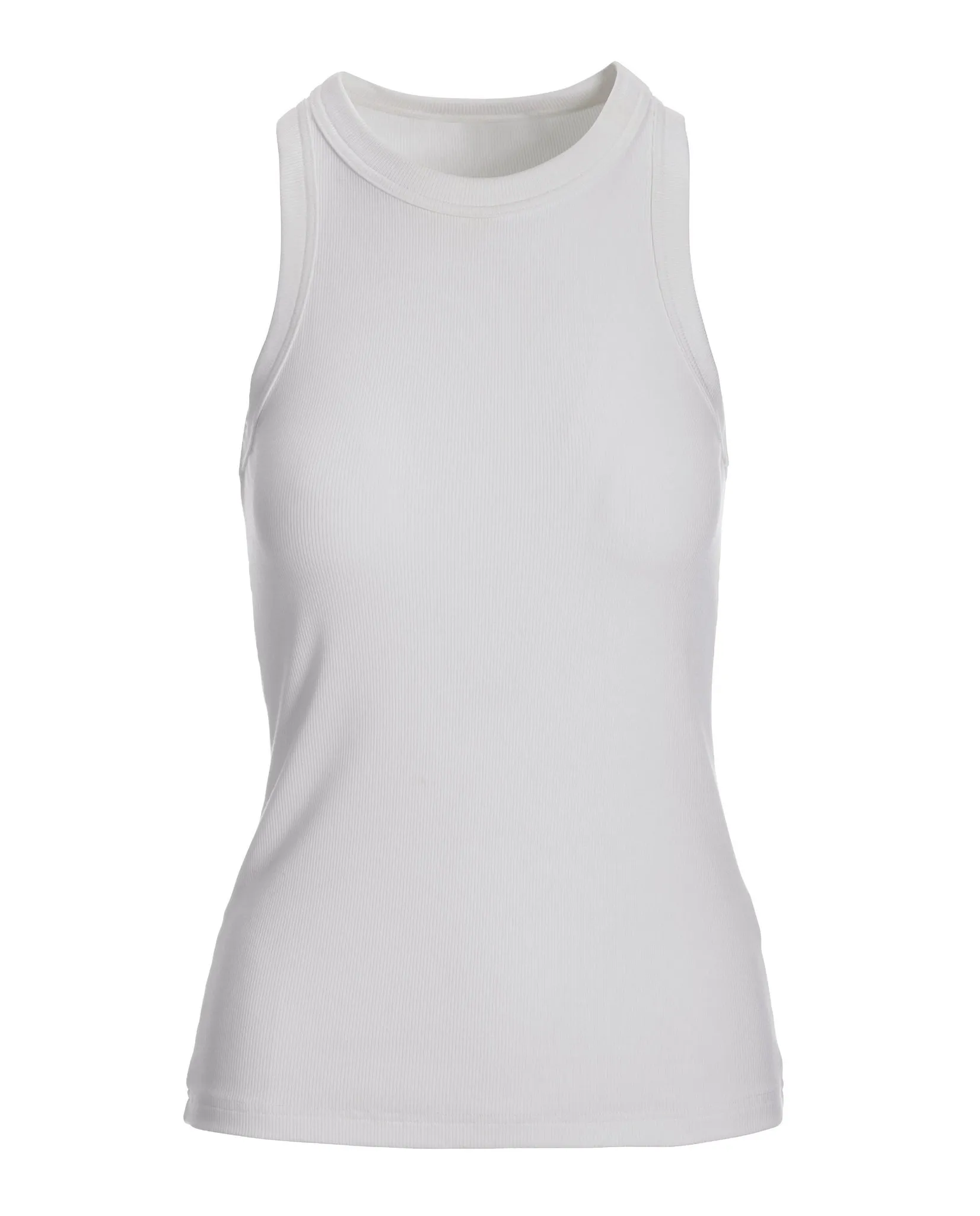 So Essential Ribbed High Neck Top Pure White sold by Boston Proper product image thumbnail 2