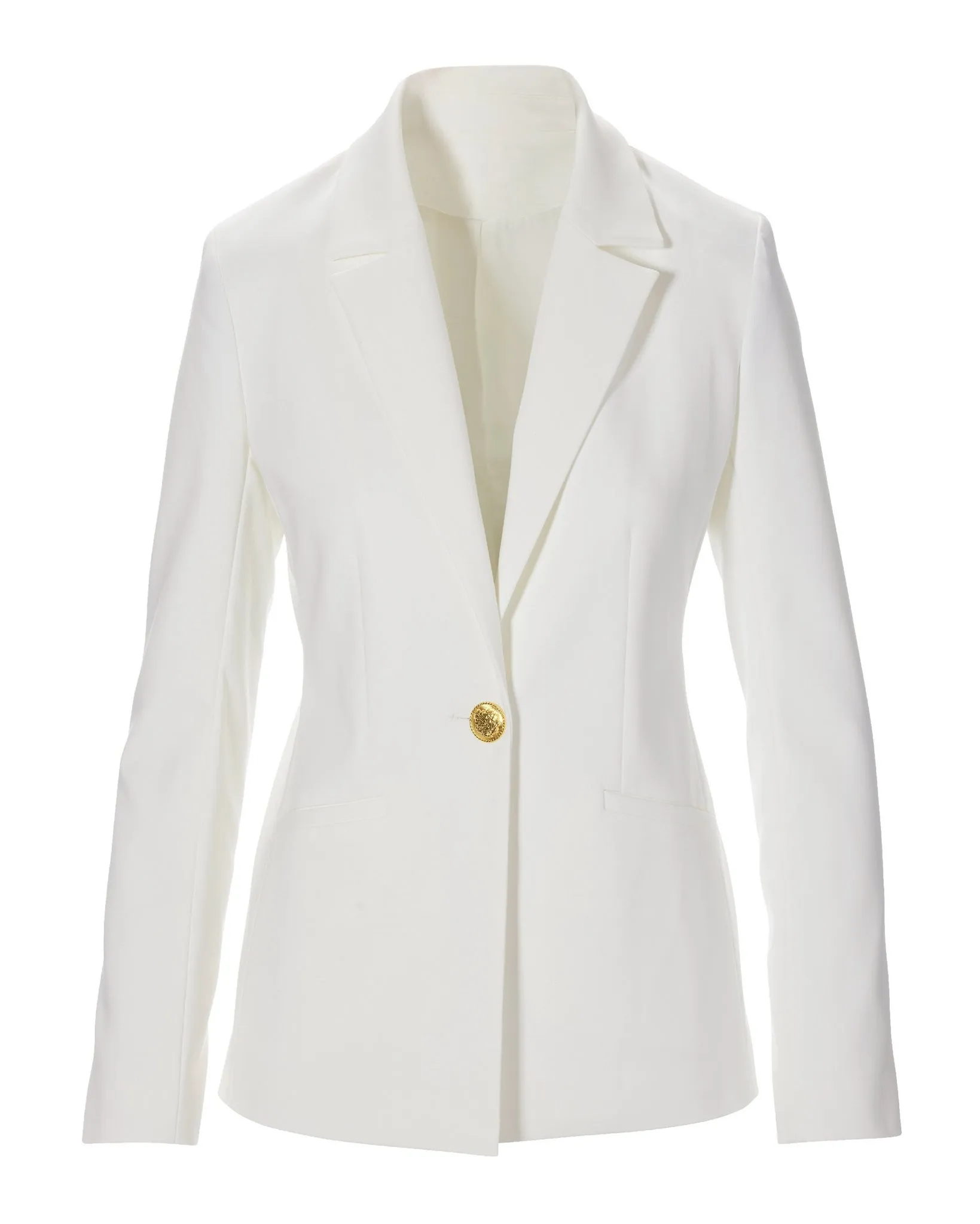 Modern Single Button Blazer Ivory sold by Boston Proper product image thumbnail 2