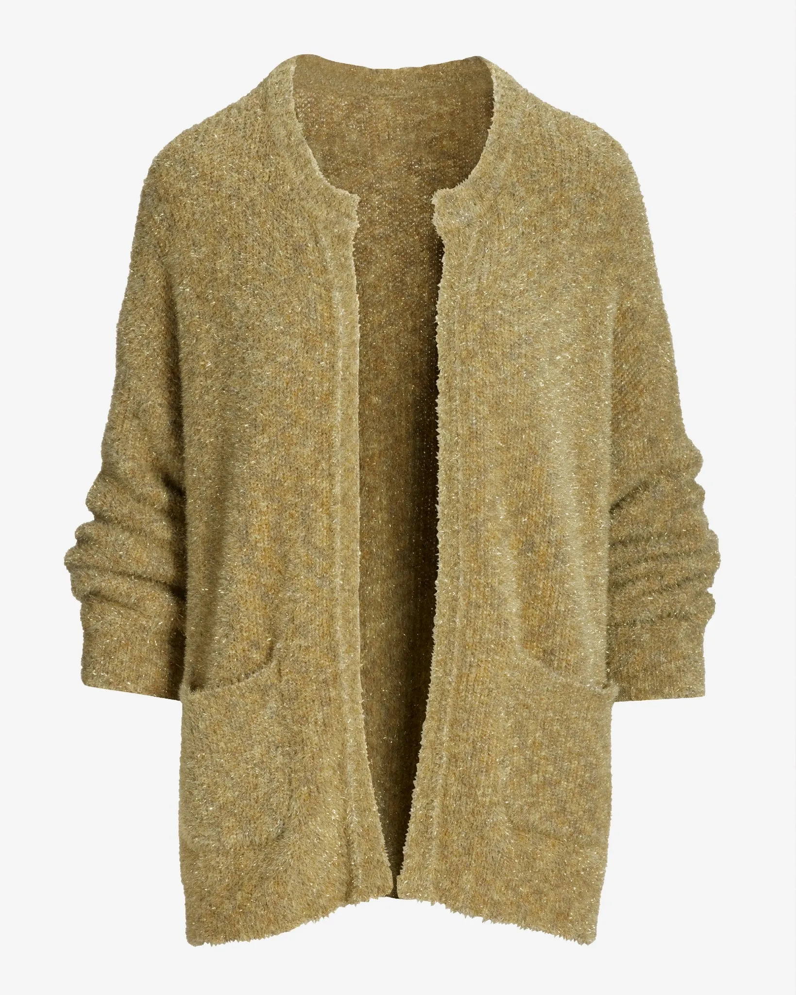 Metallic Effortless Cardigan Gold sold by Boston Proper product image thumbnail 2
