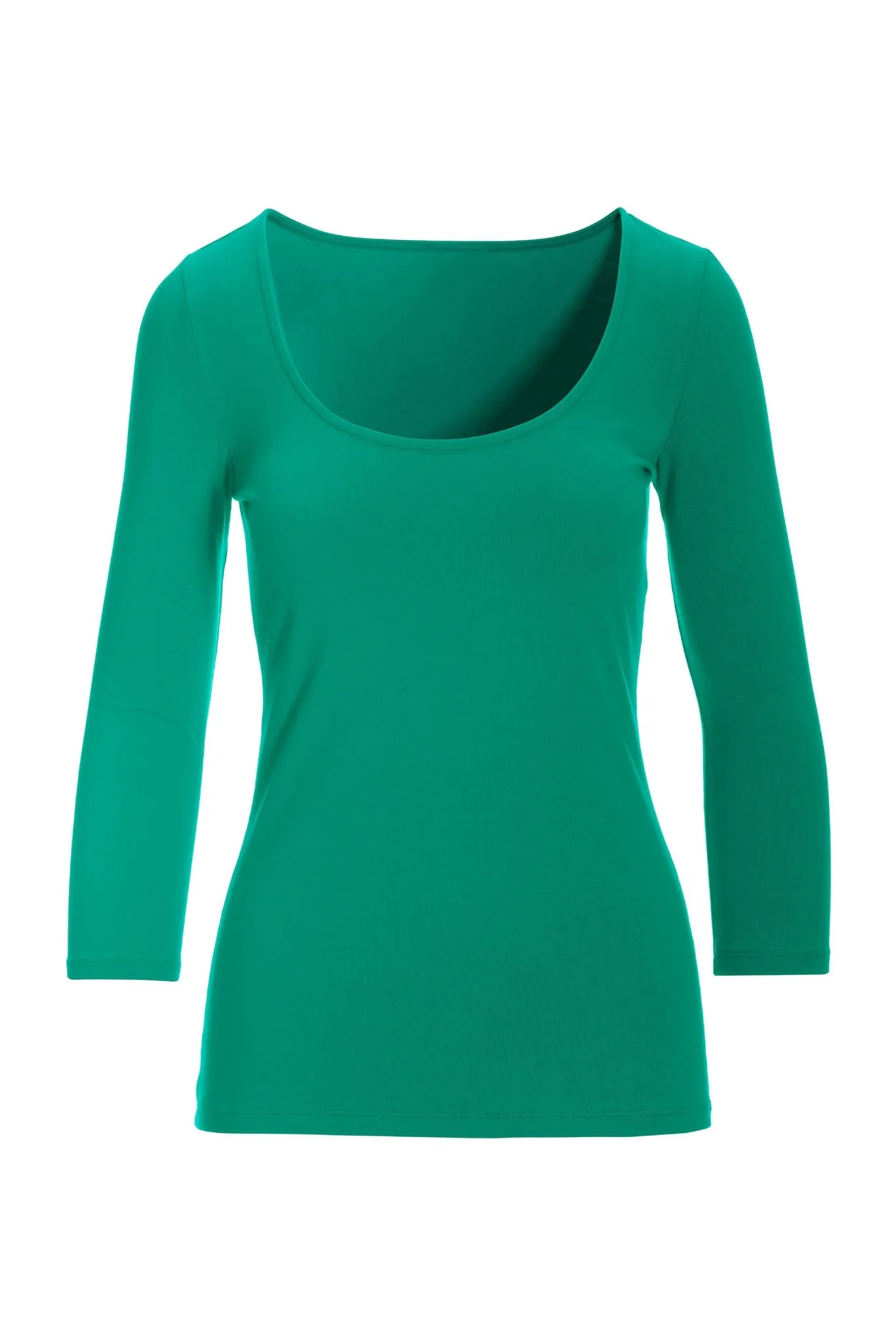 So Sexy Scoop Neck Top Deep Green sold by Boston Proper product image thumbnail 2