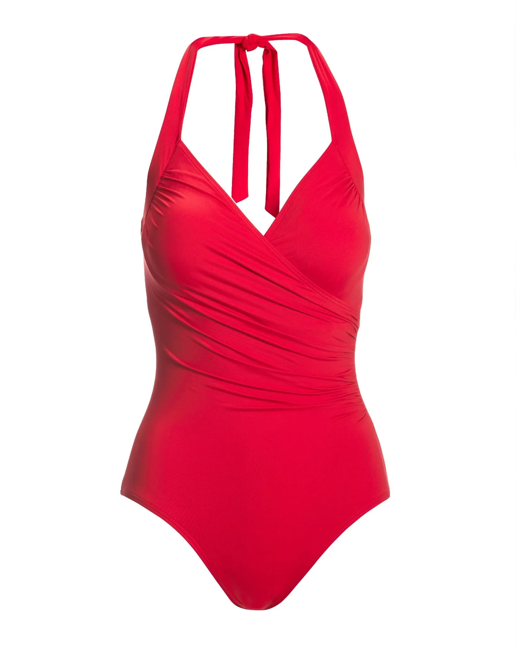 Swim Sense Surplice One Piece Racing Red sold by Boston Proper product image thumbnail 2