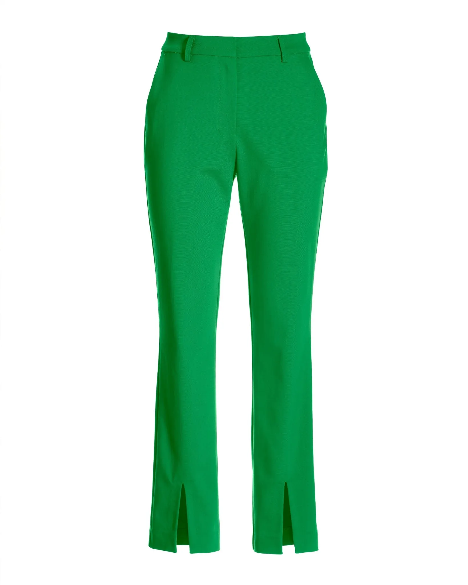 Newport Modern Slim Straight Leg Slit Front Trouser Pant Fern Green sold by Boston Proper product image thumbnail 2