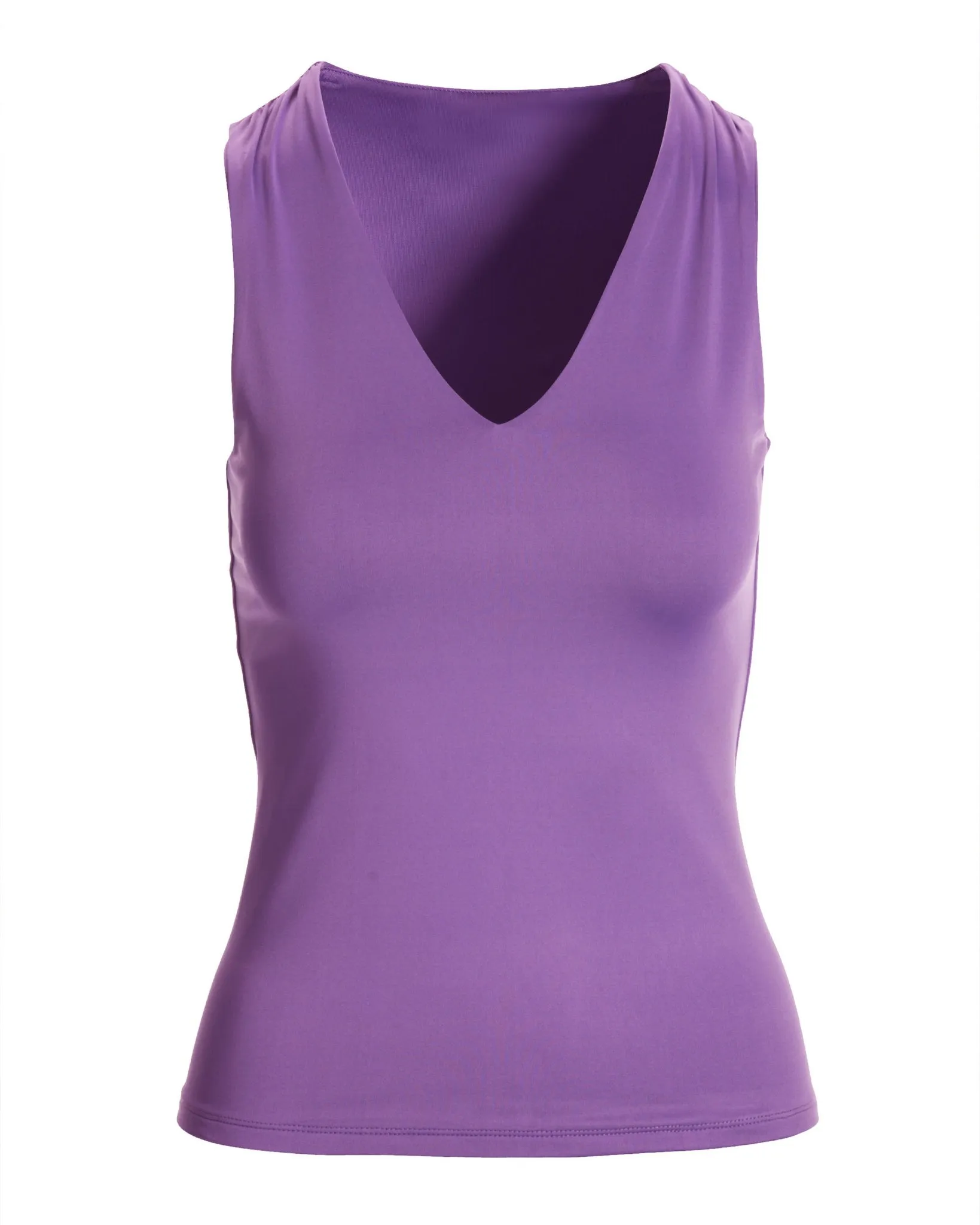 So Modern Sleeveless V Neck Knit Top Amethyst Orchid sold by Boston Proper product image thumbnail 2
