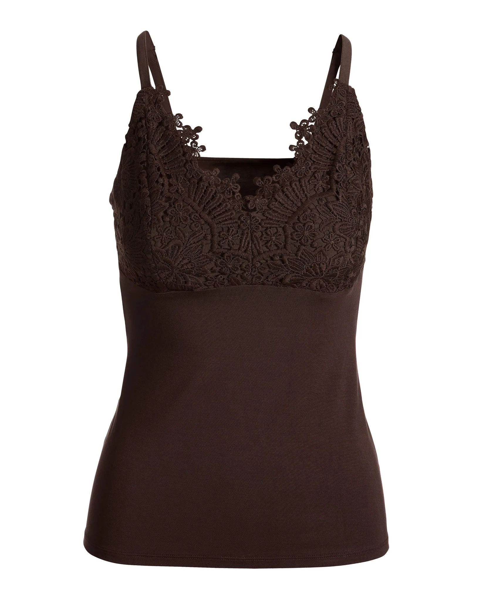 Lace Trim Cami Safari Brown sold by Boston Proper product image thumbnail 2