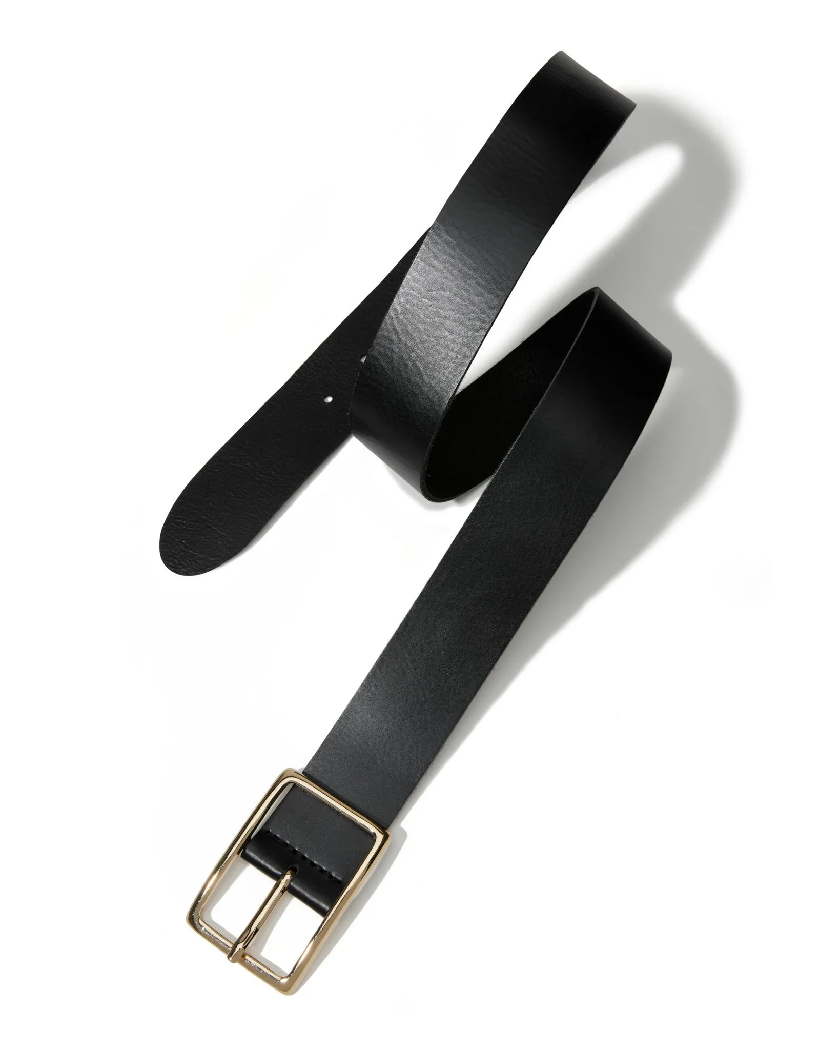 Modern Classic Leather Belt Black sold by Boston Proper