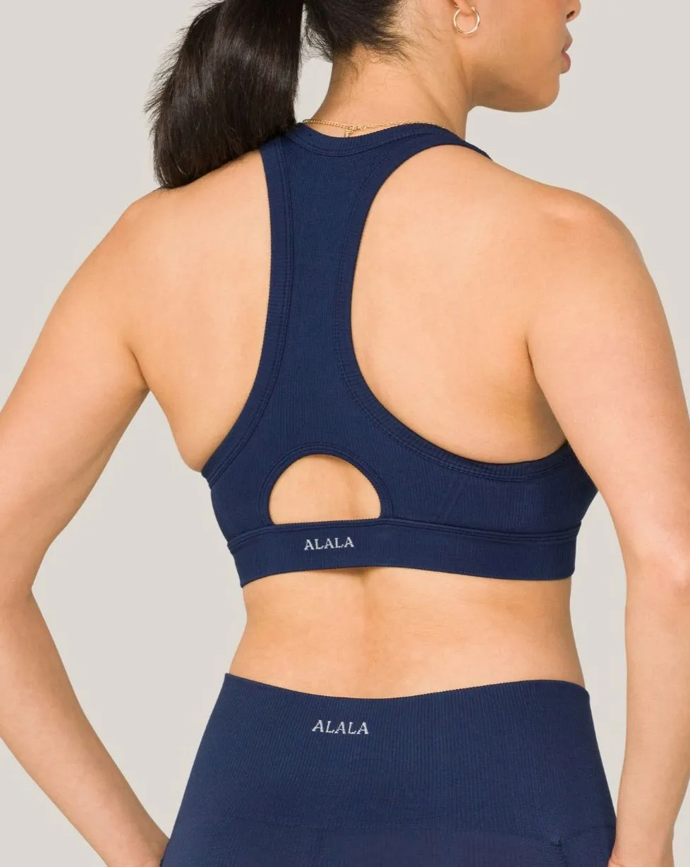 Barre Racer Bra Navy sold by Boston Proper product image thumbnail 3