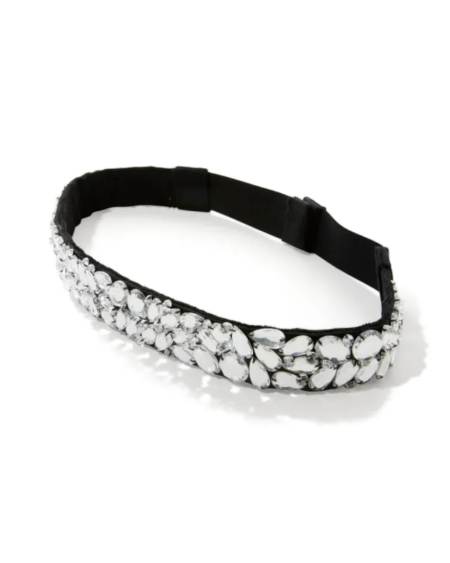 Embellished Elastic Waist Belt Black sold by Boston Proper