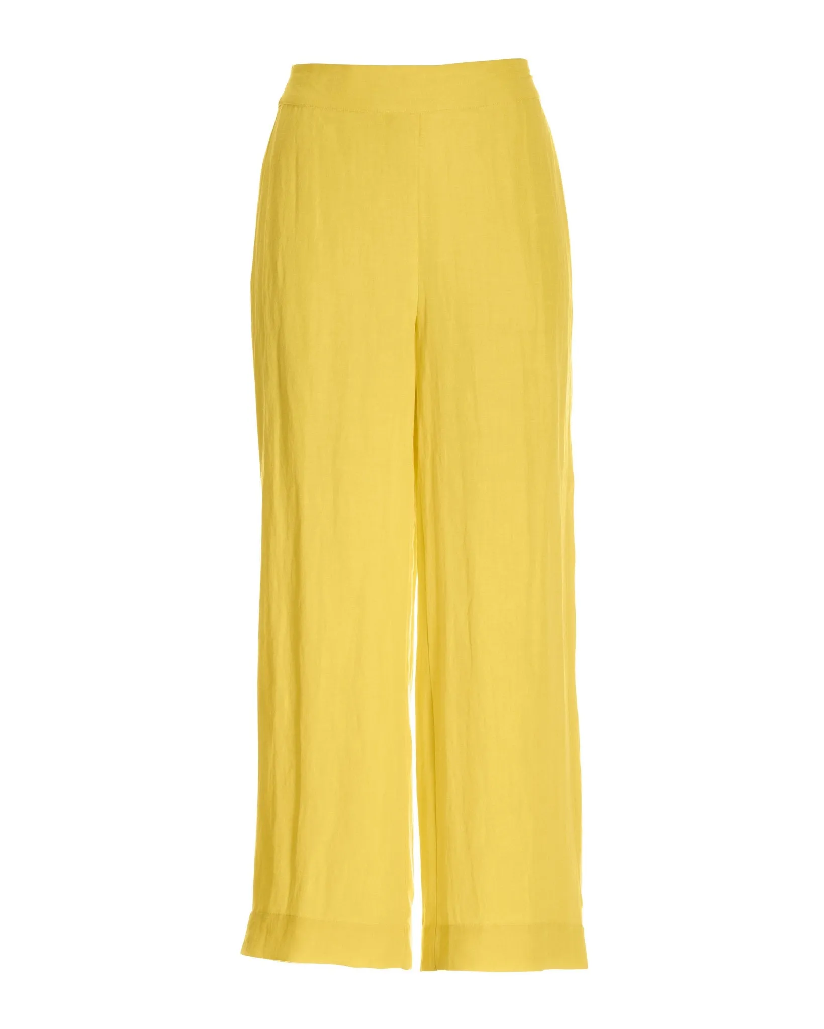 Malibu Linen Cropped Pant Lemon Drop sold by Boston Proper product image thumbnail 2