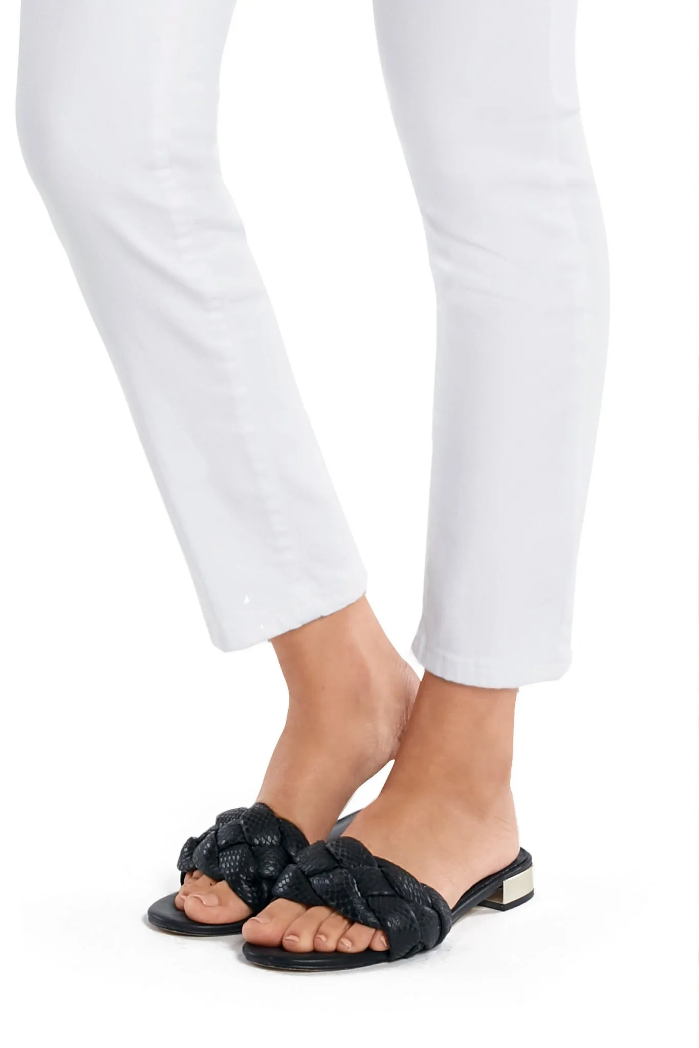 Woven Braided Flat Sandal Black sold by Boston Proper product image thumbnail 2