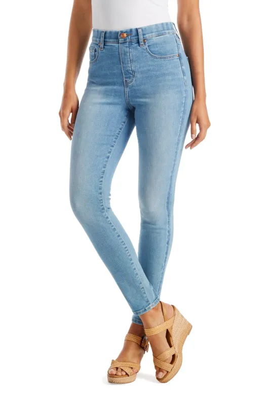 Valentina Pull On Jeans Light Med Wash sold by Boston Proper