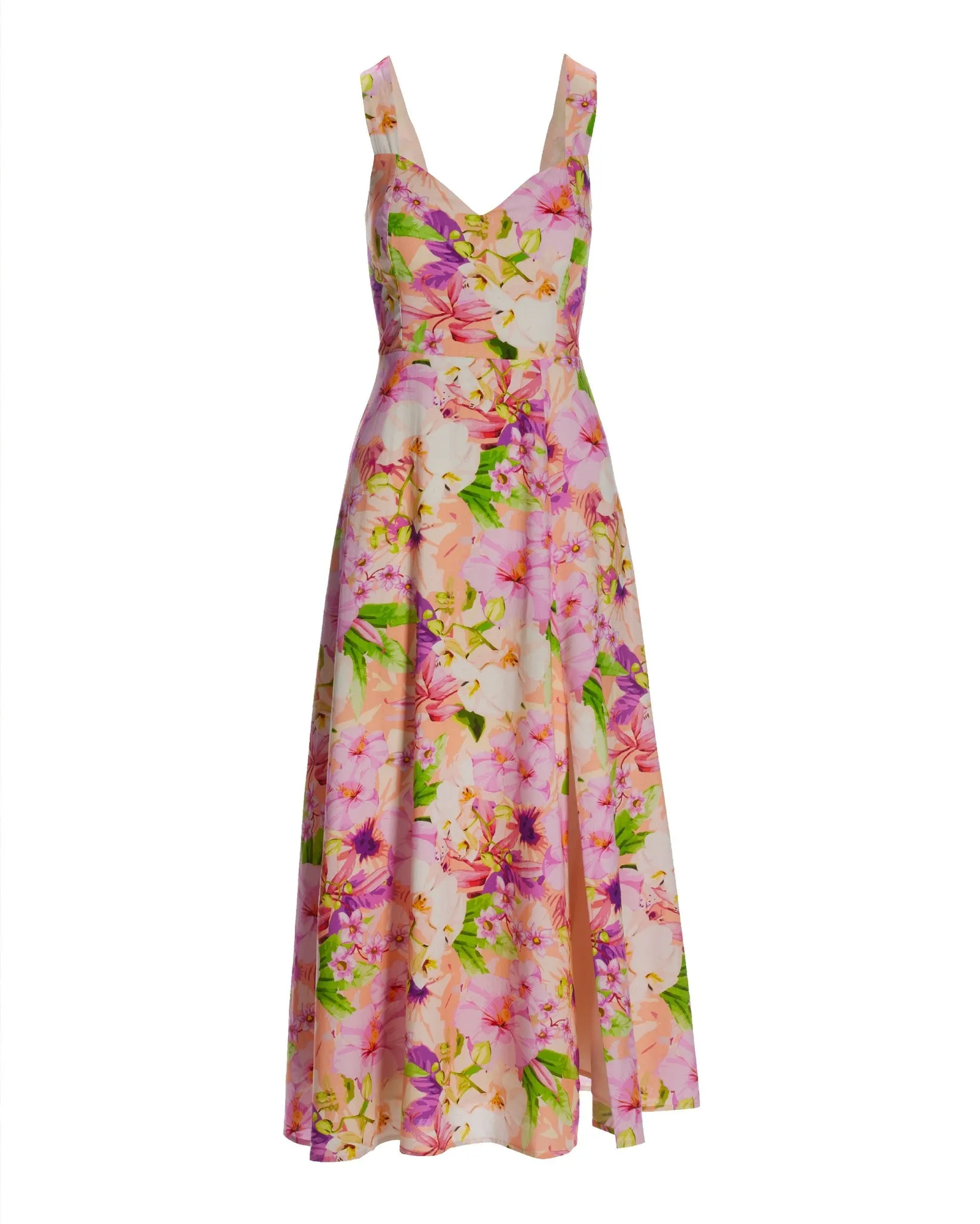 Cabo Fleurs Print Ankle Length Dress Pink sold by Boston Proper product image thumbnail 2