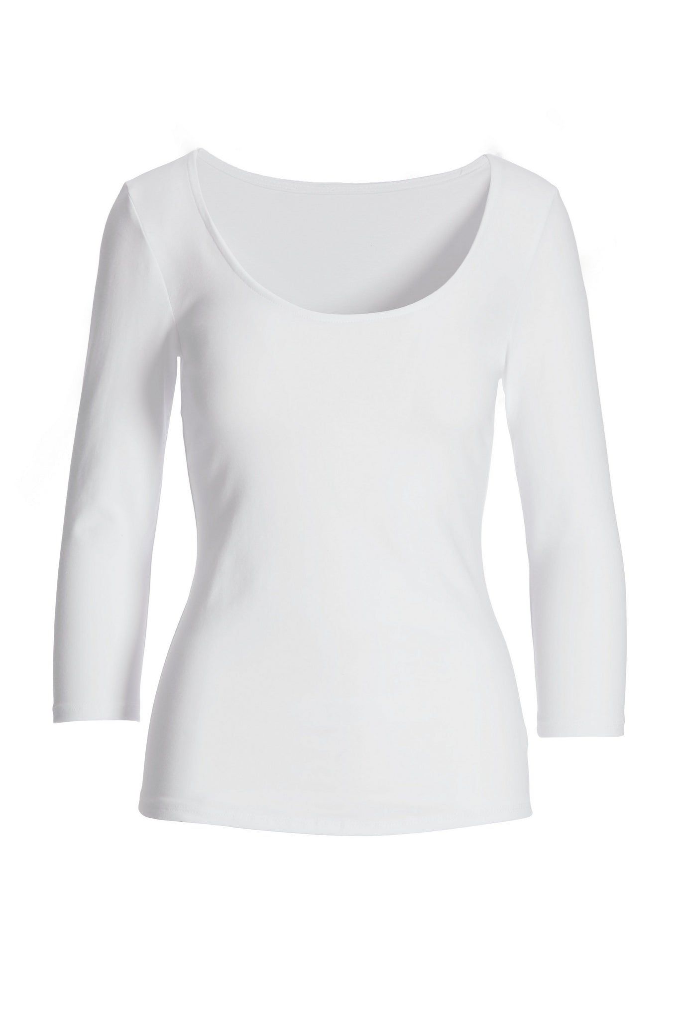 So Sexy Scoop Neck Top White sold by Boston Proper product image thumbnail 2
