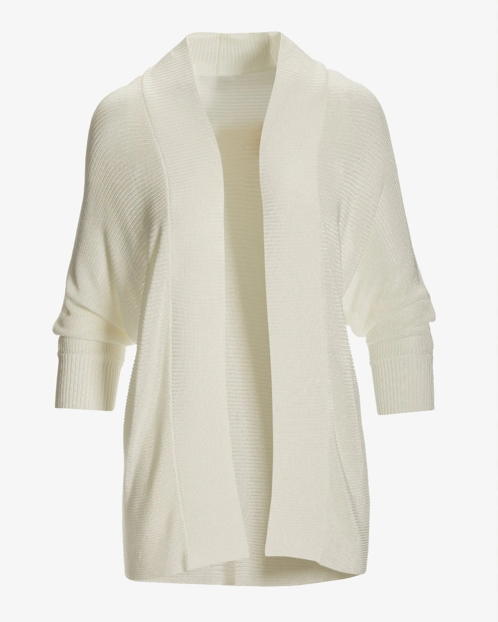 Short Effortless Cardigan Sweater Off White sold by Boston Proper product image thumbnail 2