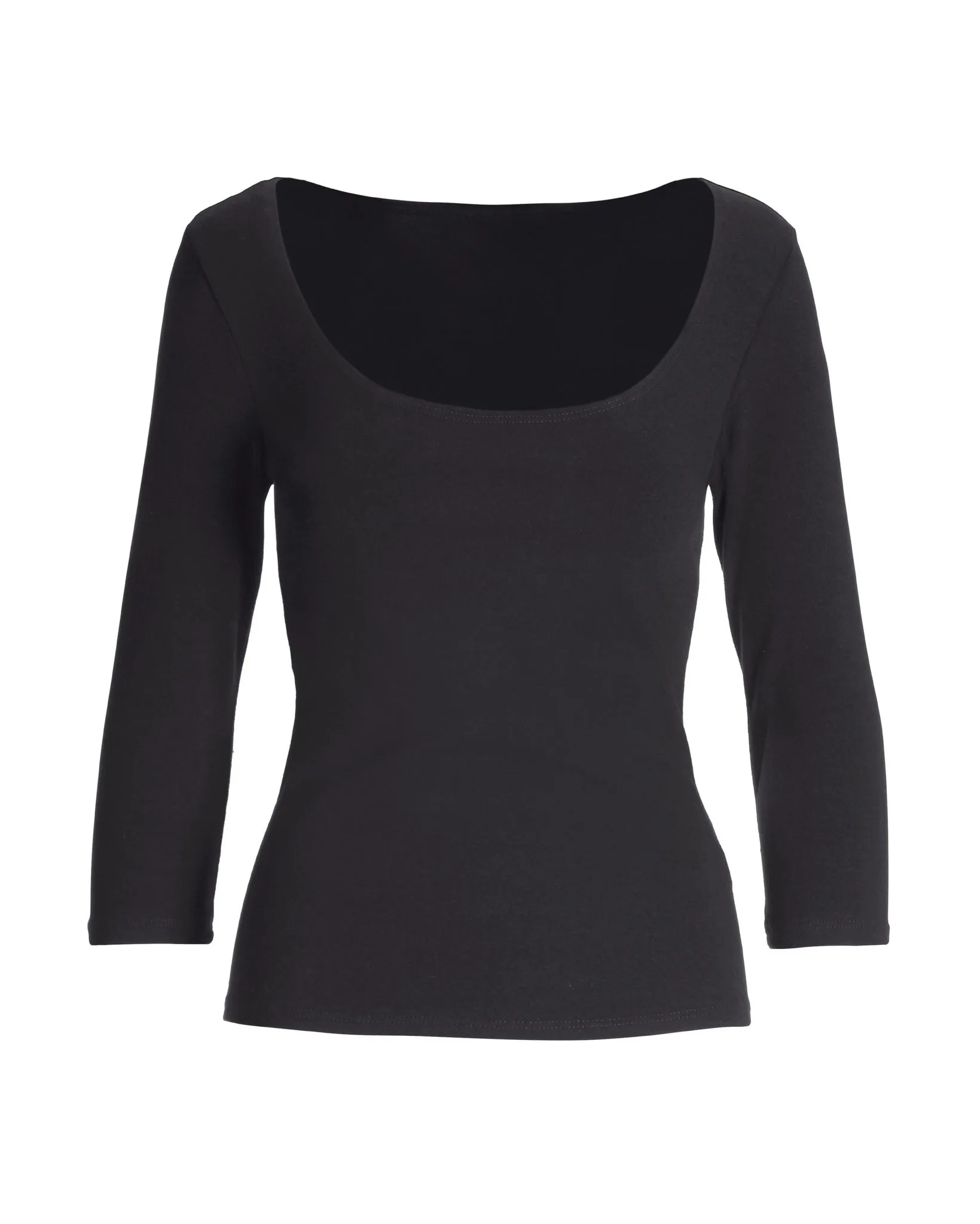 So Sexy Scoop Neck Top Black sold by Boston Proper product image thumbnail 2