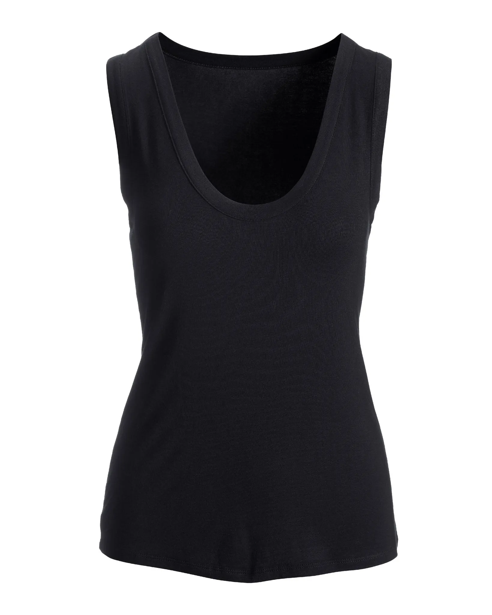 So Effortless Scoop-Neck Tank Top Black sold by Boston Proper product image thumbnail 2