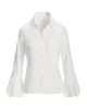 Alexa Flare Sleeve Shirt White sold by Boston Proper