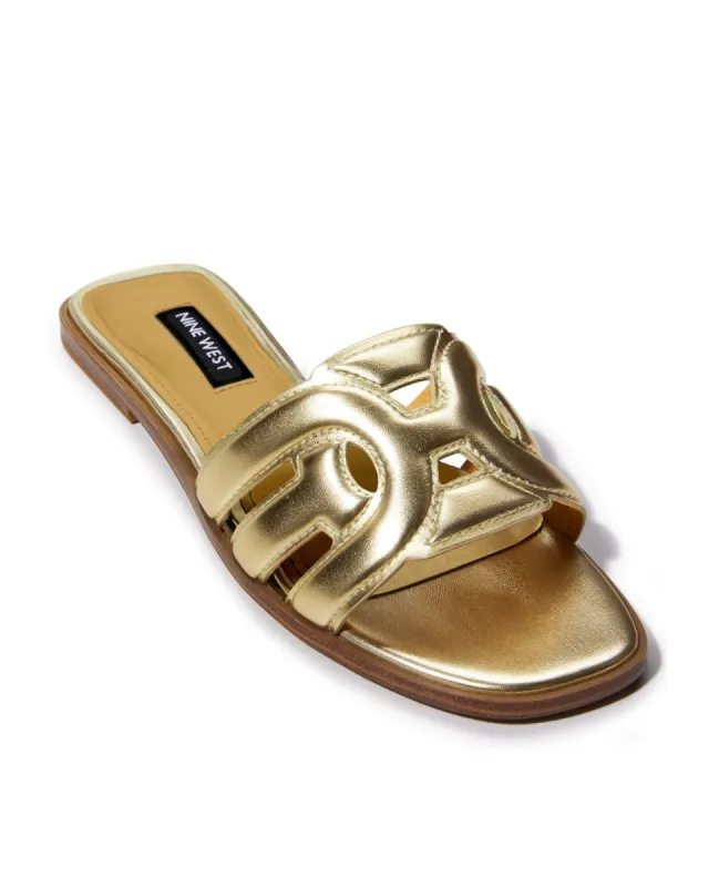 Slide Sandal Gold sold by Boston Proper