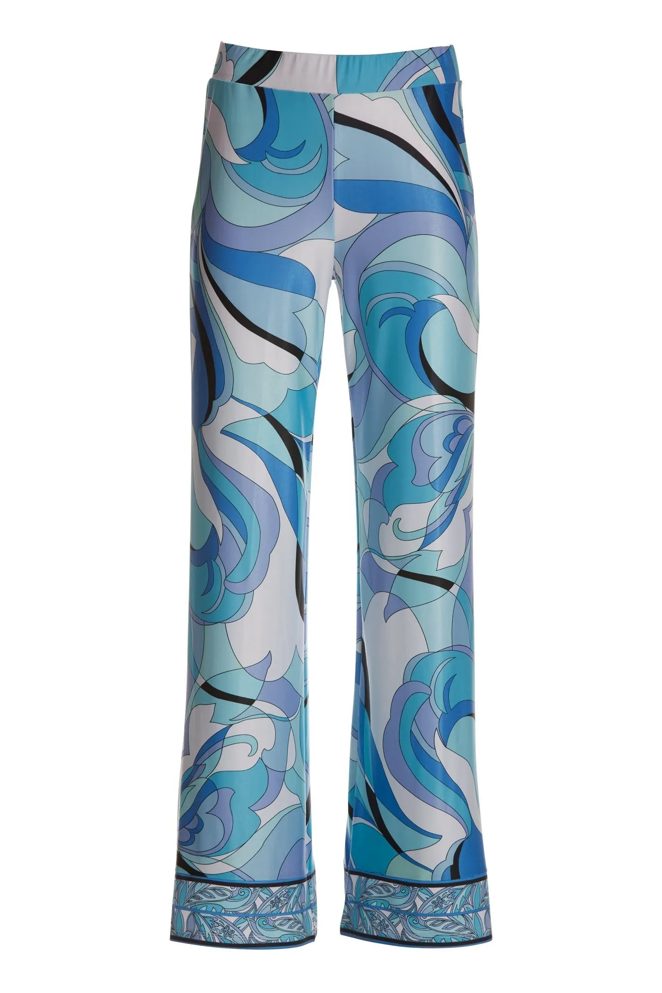 Ocean Abstract Border Print Palazzo Pant Ocean Abstract sold by Boston Proper product image thumbnail 2