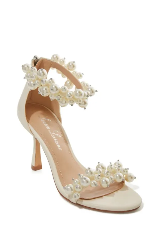 Pearl Ankle Strap Heel Ivory sold by Boston Proper