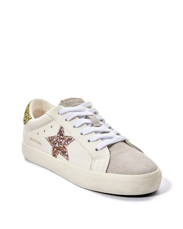 Multi Glitter Star Sneaker White Multi sold by Boston Proper