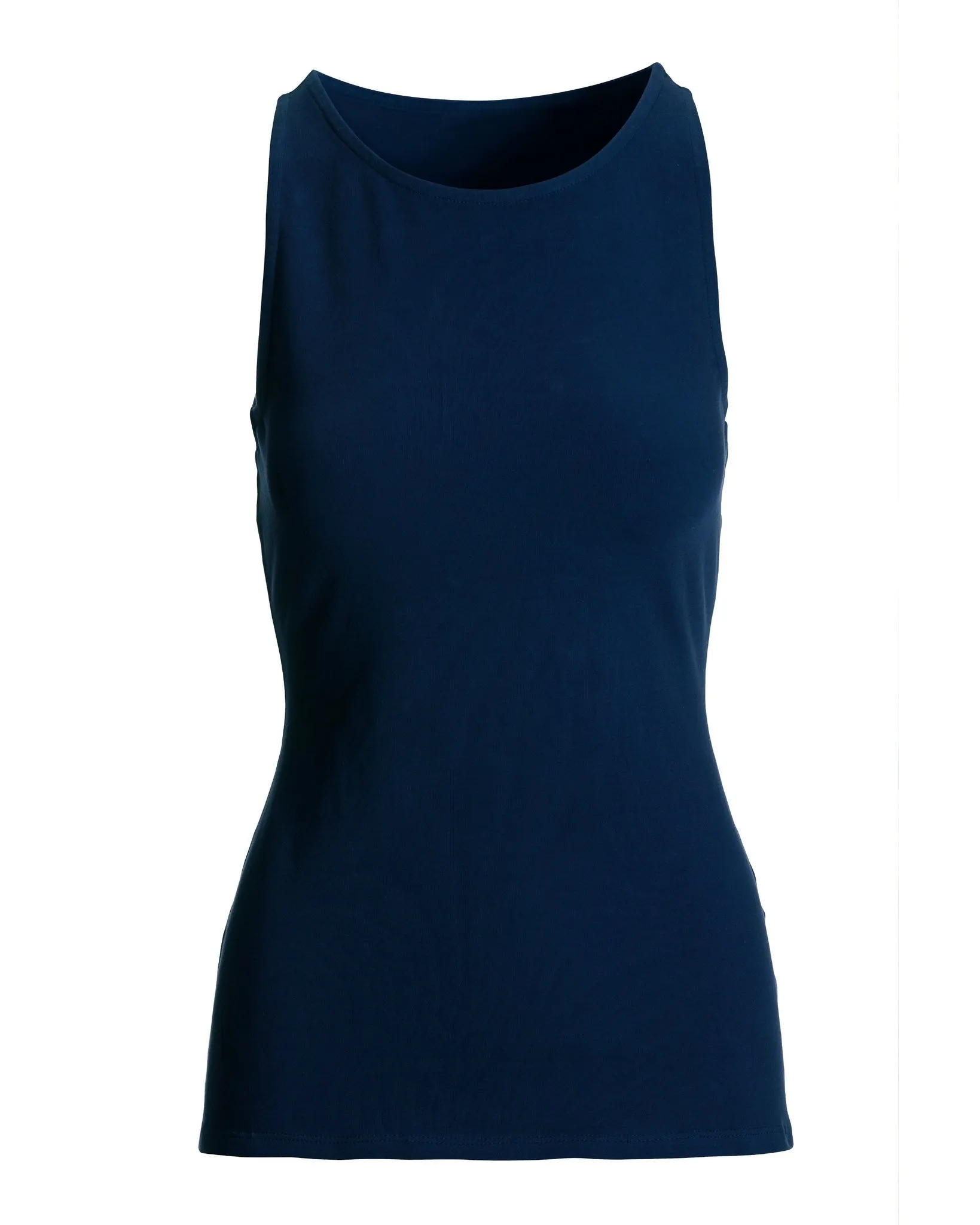 So Sexy High Neck Tank Knit Top Navy sold by Boston Proper product image thumbnail 2