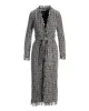 Metallic Tweed Tie Waist Duster Black Multi sold by Boston Proper