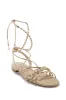 Pearl Lace Up Sandal Gold sold by Boston Proper