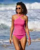 Embellished High Neck Tankini Pink sold by Boston Proper