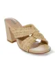 Raffia Twist Block Heel Natural sold by Boston Proper