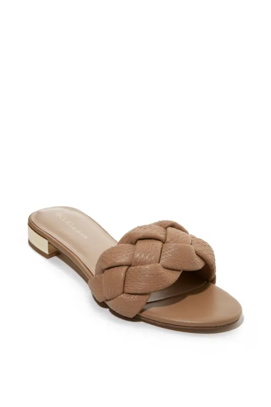 Woven Braided Flat Sandal Tan sold by Boston Proper